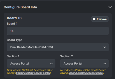 Panel Settings > Adding a board